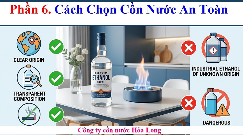 Cồn Nước Đốt Bếp Có An Toàn Cho Sức Khỏe Không?